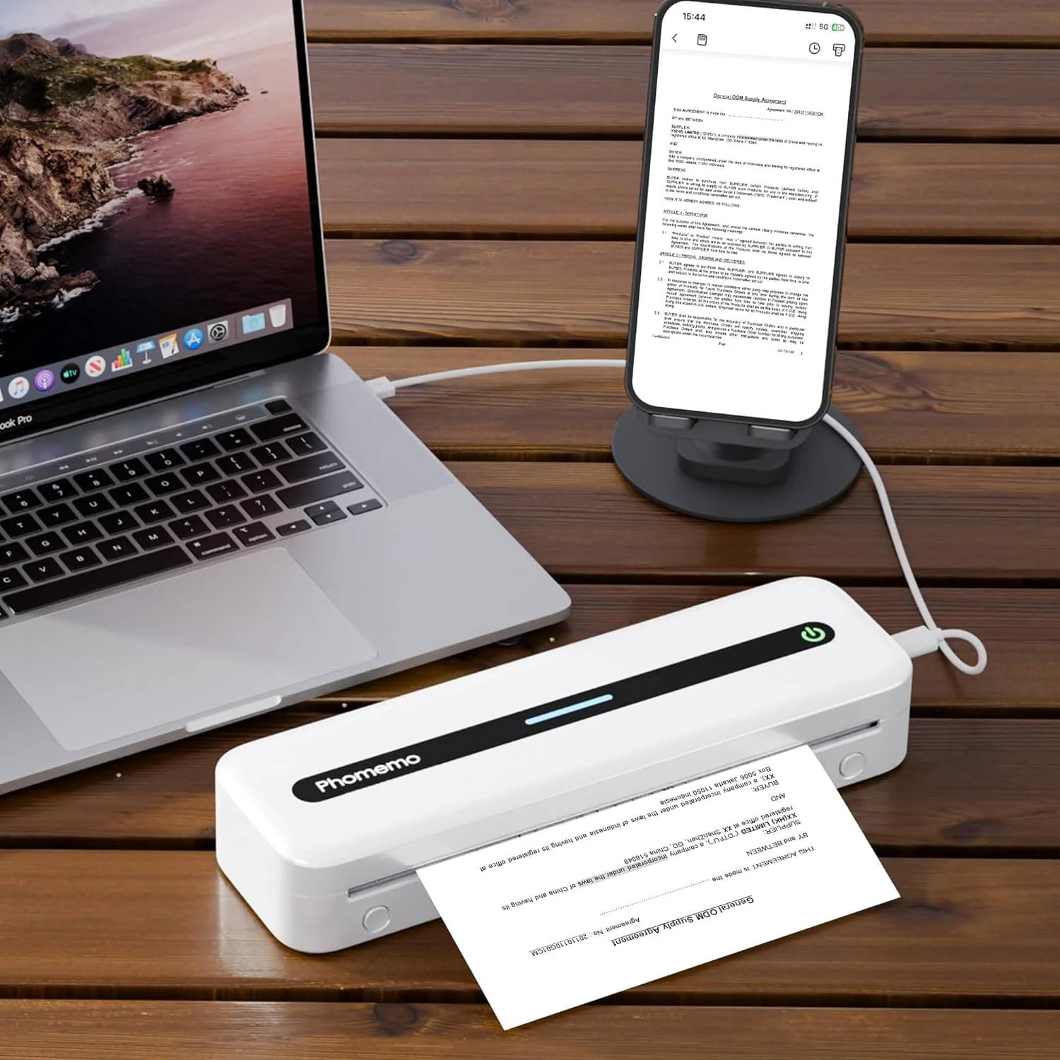 Phomemo 2/4 Rolls Thermal Paper For M832 Portable Printer - Image 6