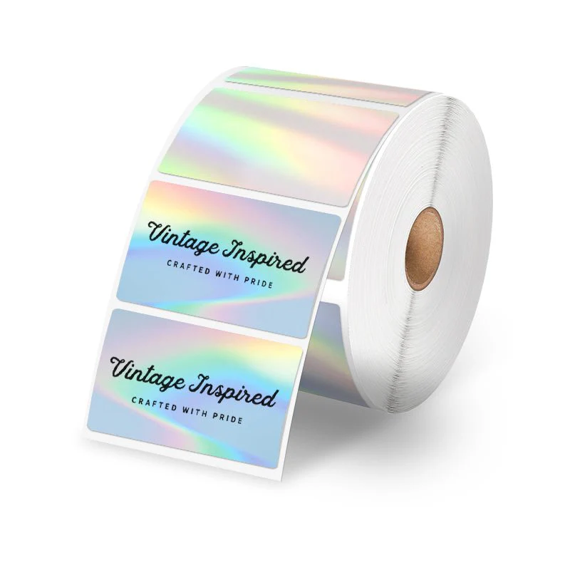 Phomemo 2" Silver Thermal Holographic Sticker for Shipping Label Printer - Image 3