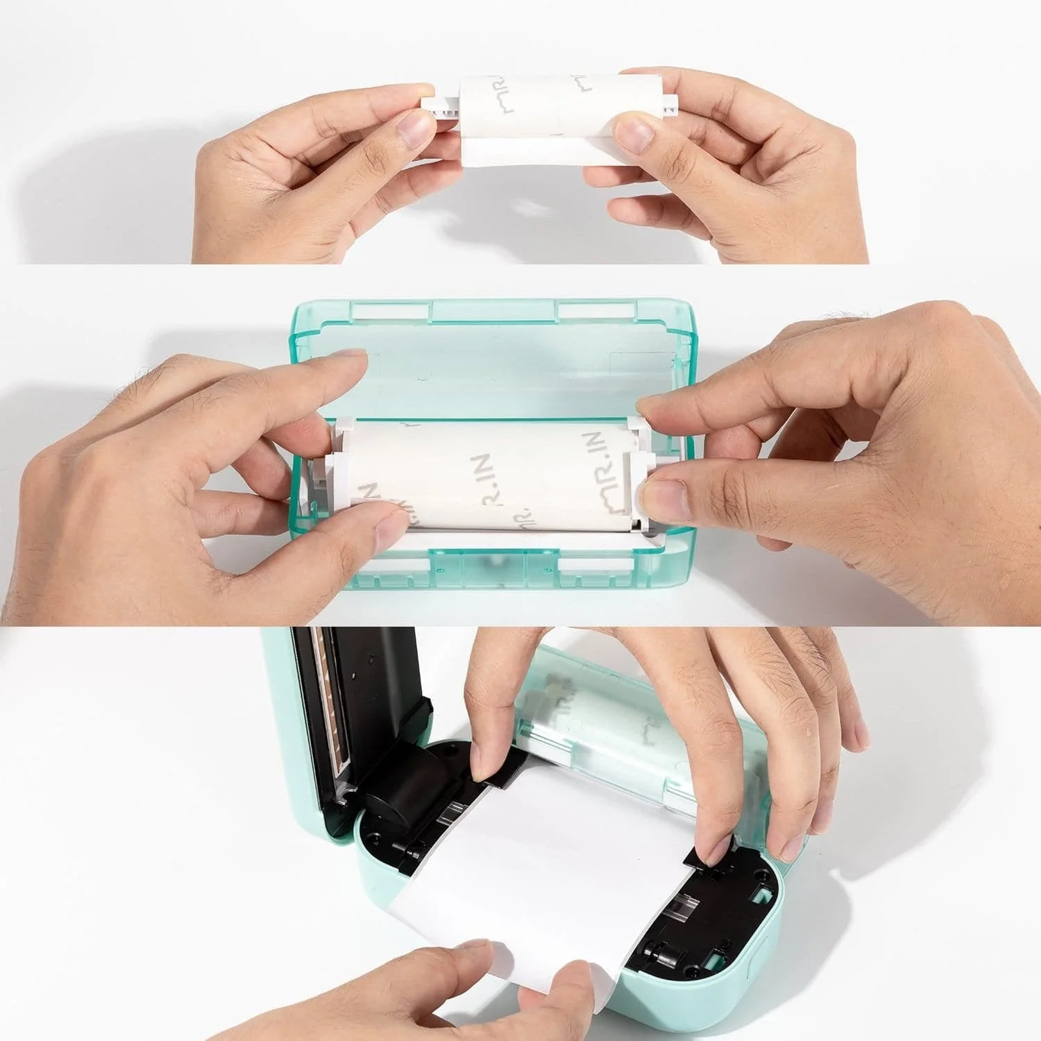 Phomemo 80mm Black on White Sticker 2-Year Long-Lasting Thermal Paper for M03/M04S/M04AS/M832丨3 Rolls - Image 3