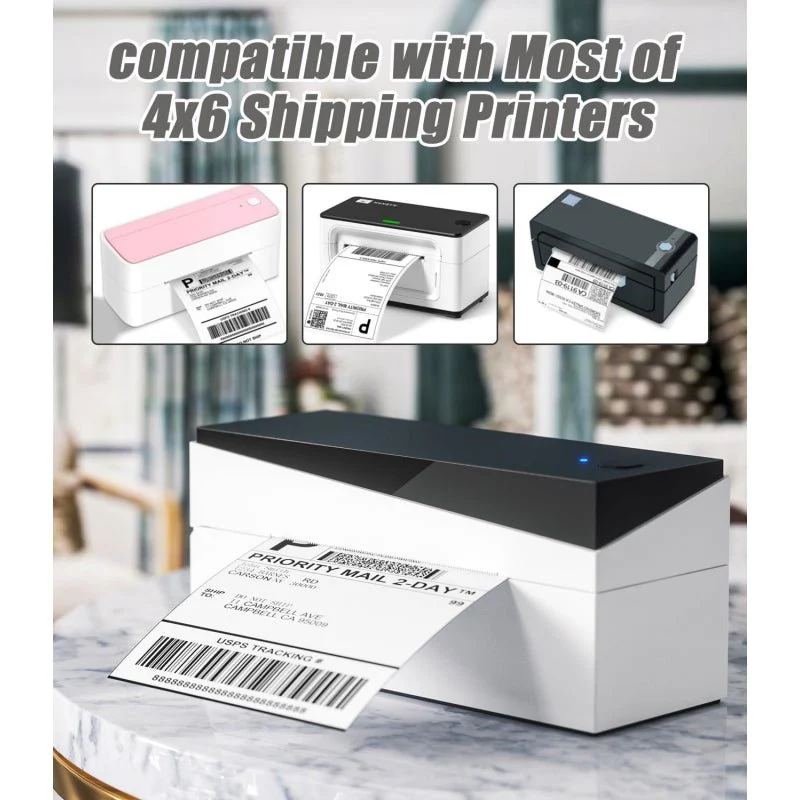 Phomemo 4"x6" Fan-Fold Thermal Direct Labels for Shipping Label Printer - Image 5