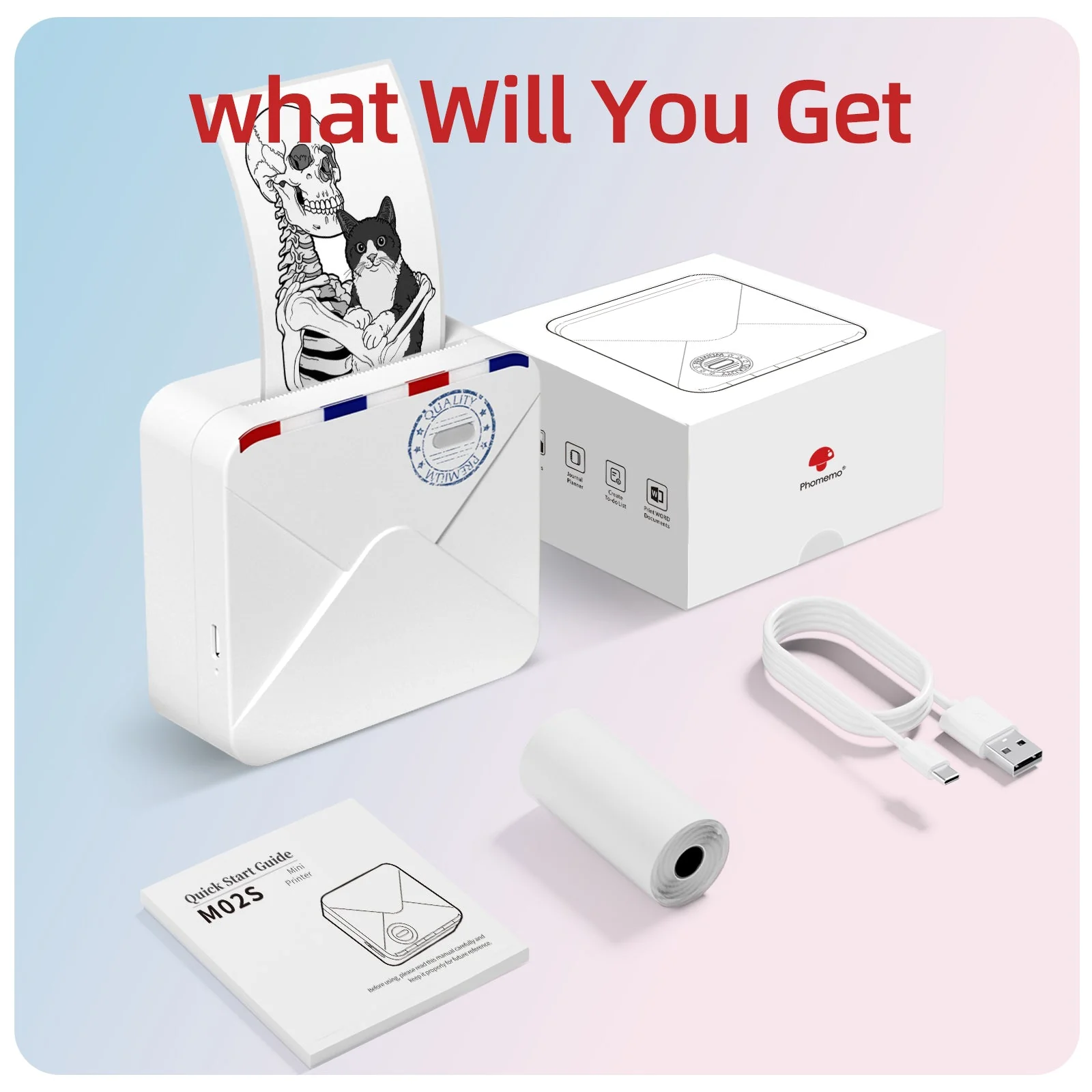 Phomemo M02S Bluetooth Mini Printer - Image 4