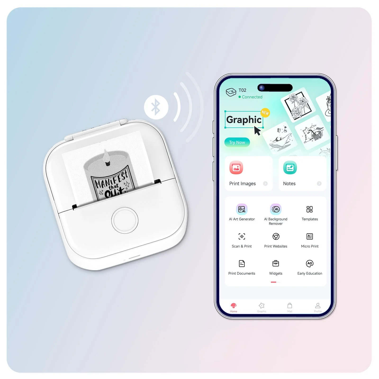 Phomemo T02 Inkless Mini Printer - Image 5