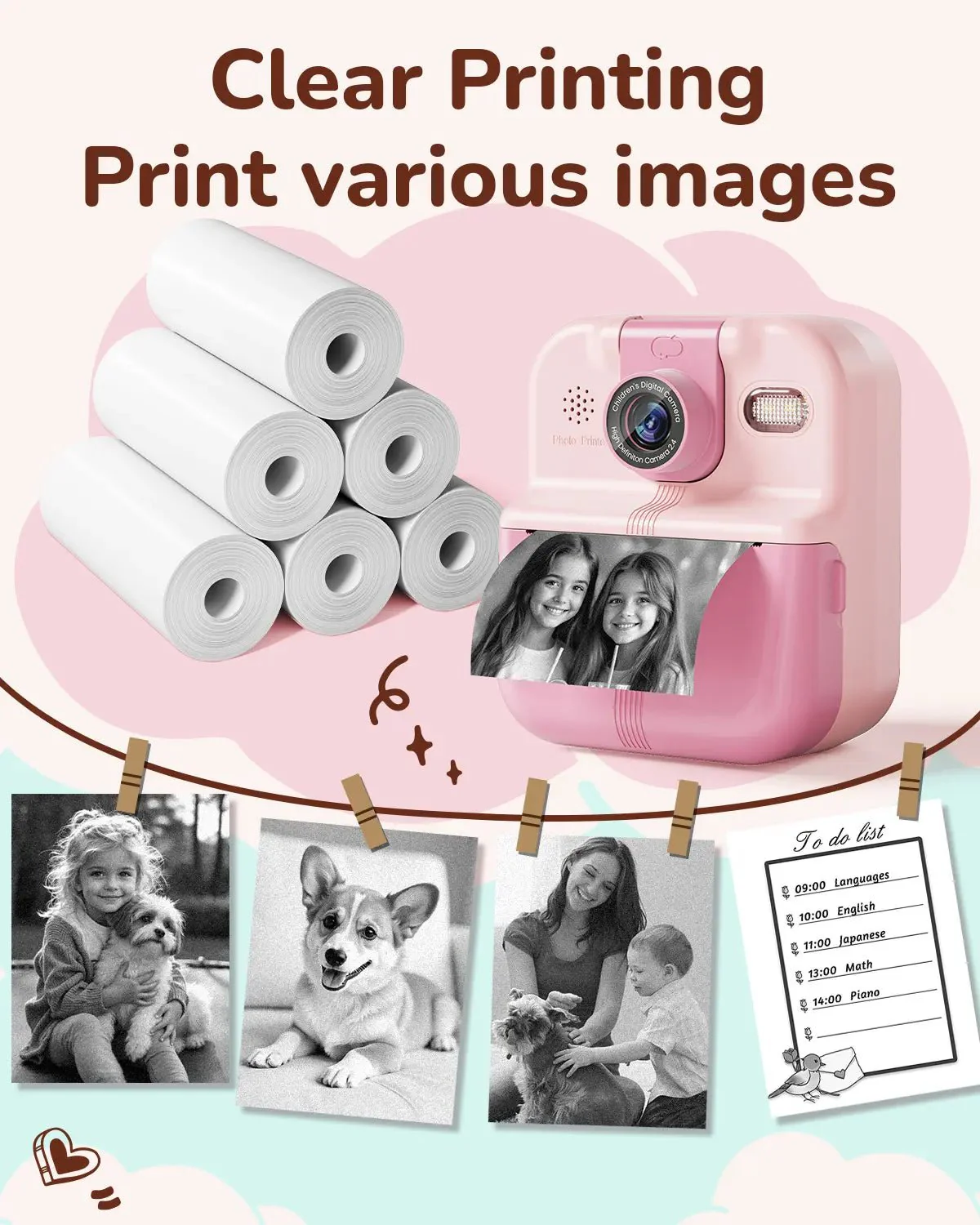 Phomemo 56mm White Thermal Paper for P02 Instant Camera - Image 3