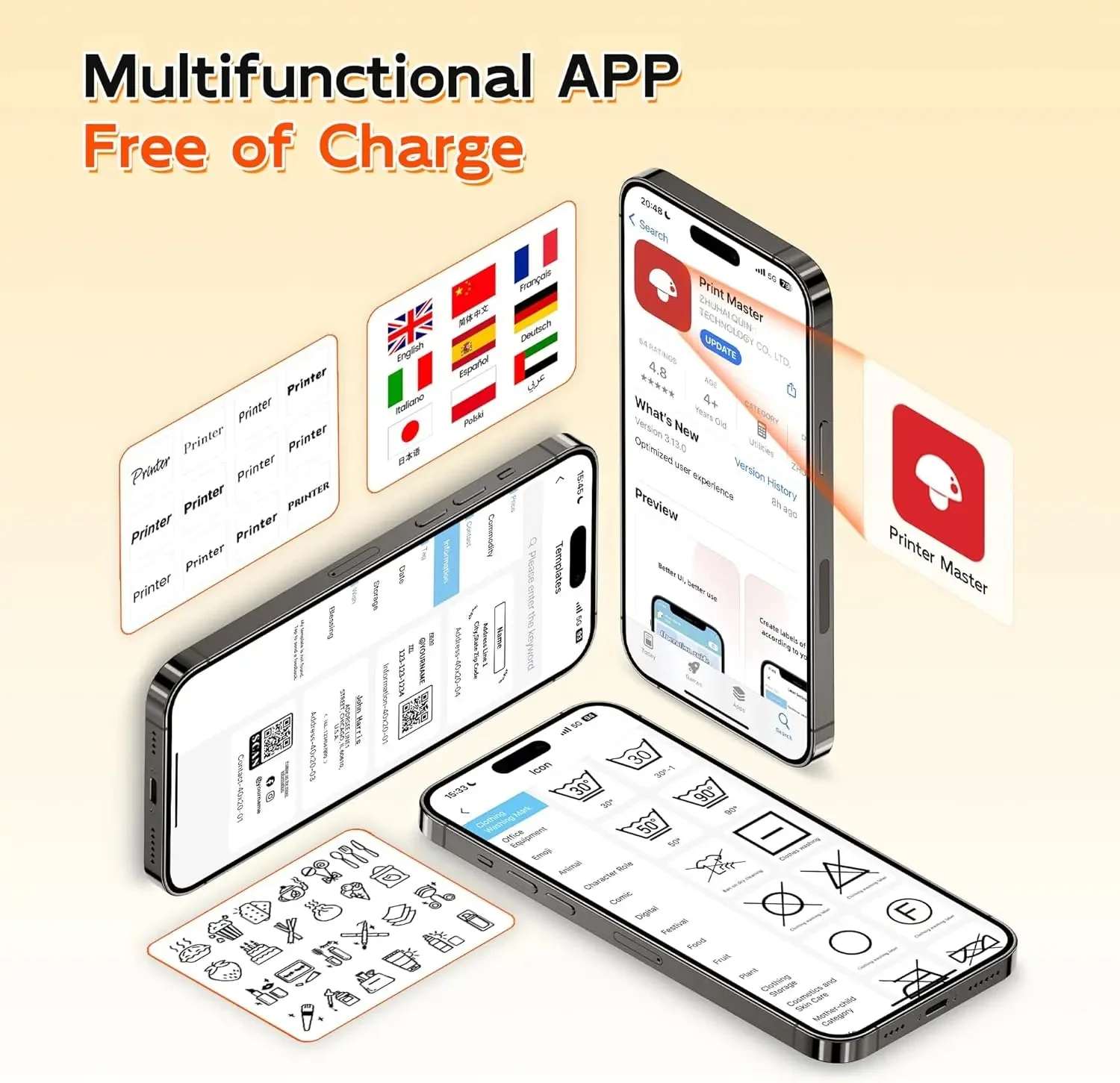 Phomemo Thermal Label Maker M421 Bluetooth Portable Business - Image 4