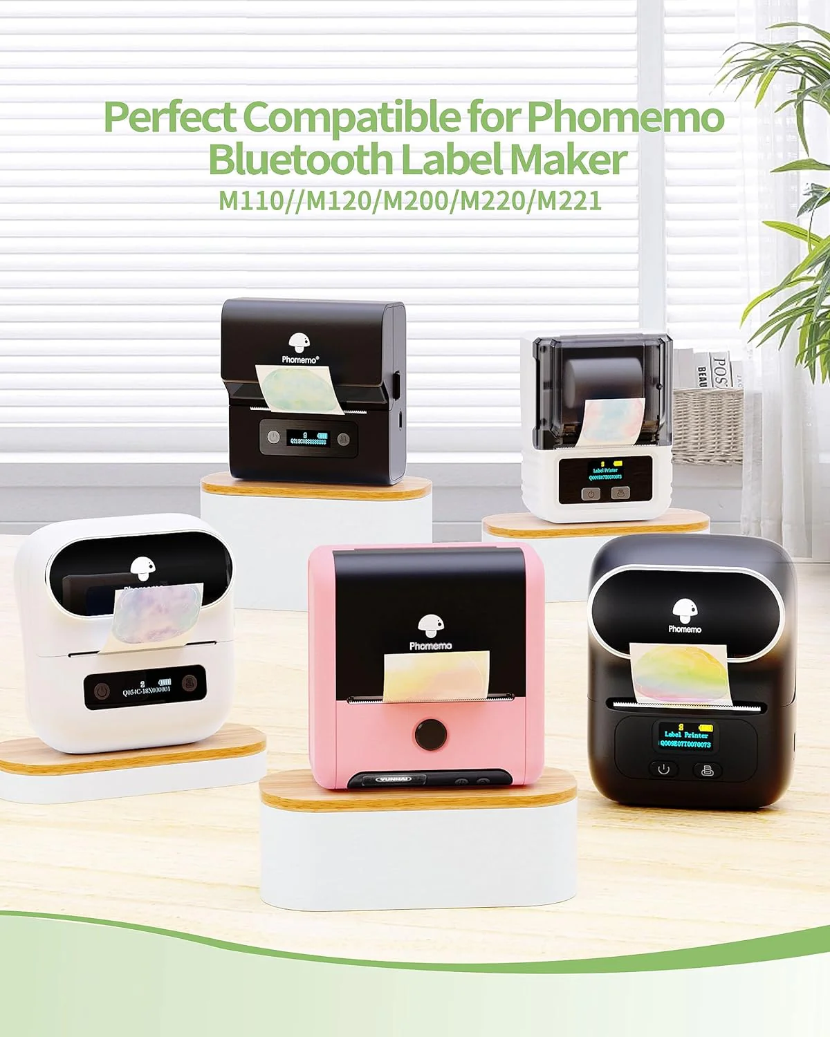 Phomemo 50×50mm Round  White Thermal Label For M110/M120/M150/M200/M220/M221 - Image 3