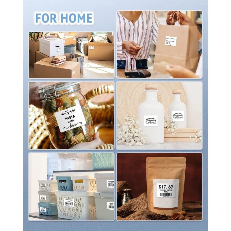 Phomemo 4"x3" White Thermal Label For Shipping Label Printer - Image 4