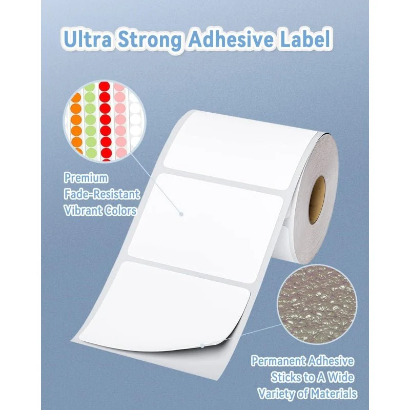 Phomemo 4"x3" White Thermal Label For Shipping Label Printer - Image 9