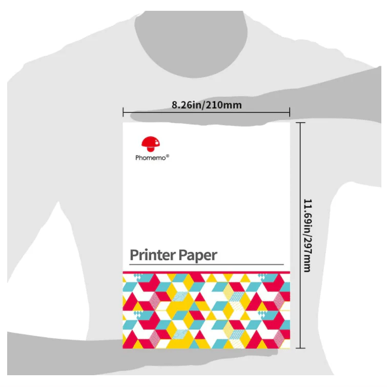 Phomemo Quick Dry 8.26"x11.69" A4 Thermal Paper for M08F/M832/Q302 - Image 5