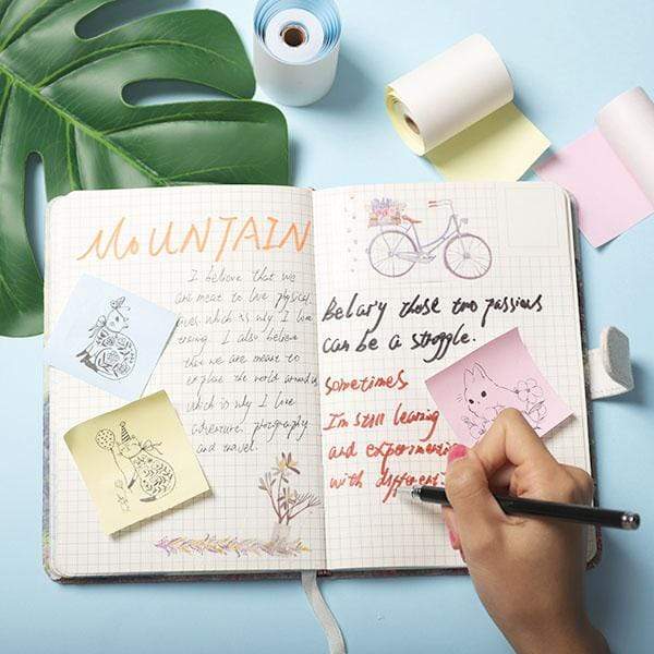 Phomemo 53mm Yellow/Pink/Blue Non-Adhesive 5-Year-Lasting Thermal Paper for M02/M02S/M02Pro/M03/M04S/M04AS/M832/P2S丨3 Rolls - Image 5