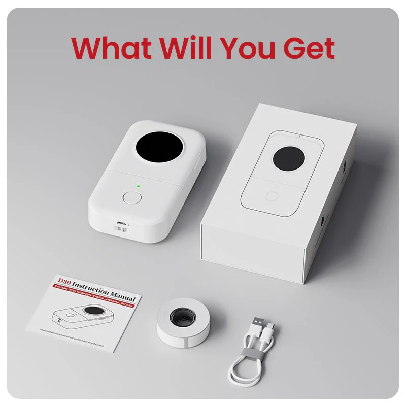 Phomemo D30 Portable Bluetooth Home Label Maker - Image 13