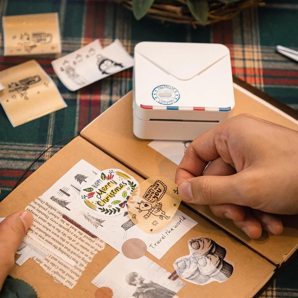 Phomemo 53mm White/Transparent/Gold Sticker Thermal Paper for M02/M02S/M02Pro/M03/M04S/M04AS/M832/P2S丨3 Rolls - Image 5