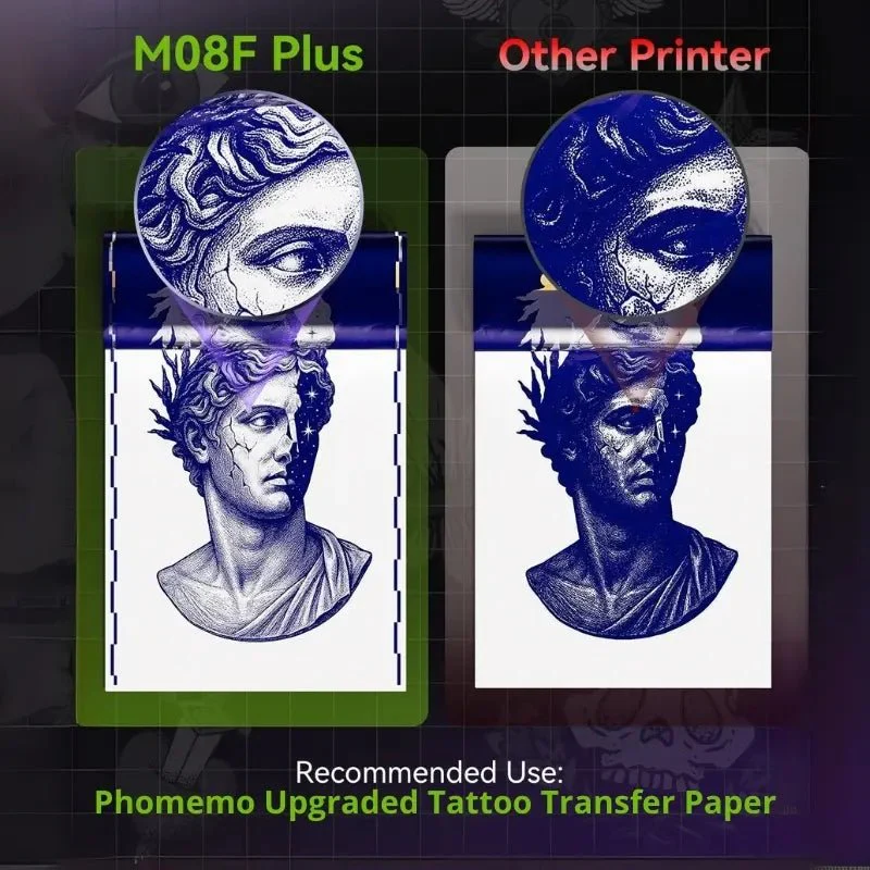 Phomemo M08F Plus Wireless Tattoo Stencil Printer with Touch Screen - Image 5