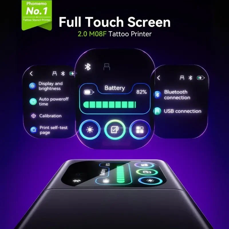 Phomemo M08F Plus Wireless Tattoo Stencil Printer with Touch Screen - Image 6