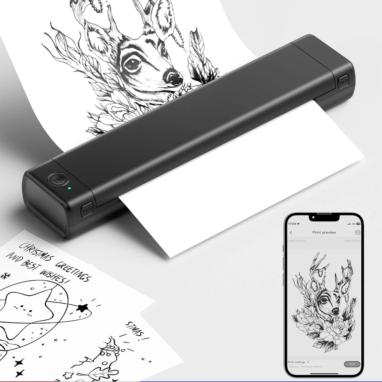 Phomemo M08F Wireless Tattoo Stencil Printer - Image 11