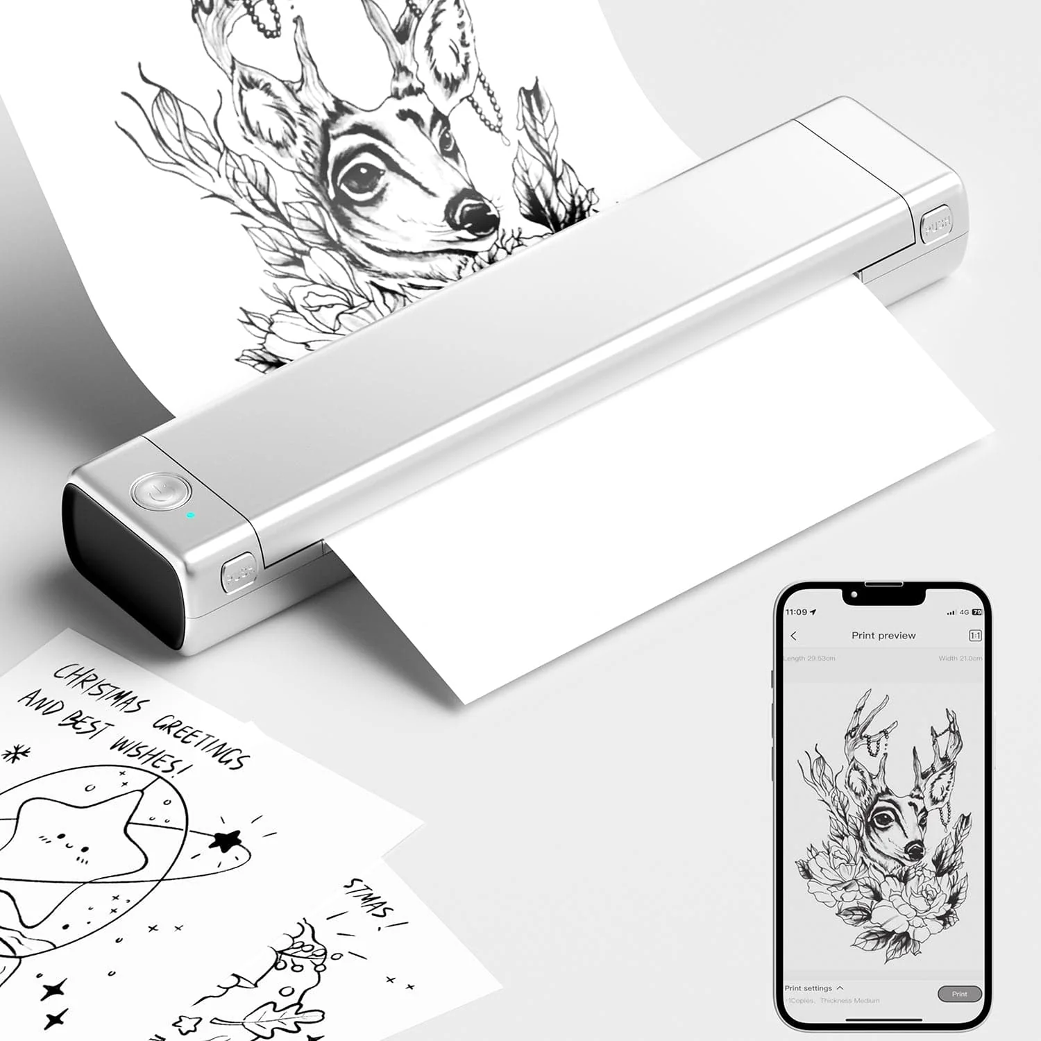 Phomemo M08F Wireless Tattoo Stencil Printer - Image 12