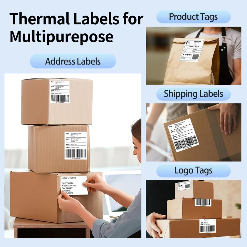 Phomemo Thermal Direct 4"x6" Shipping Label (Roll of 500 Labels) - Image 7