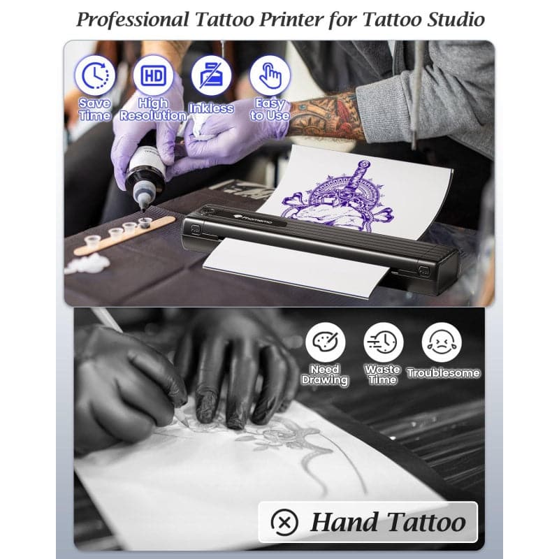 Phomemo TP83 Wireless Tattoo Stencil Printer - Image 5
