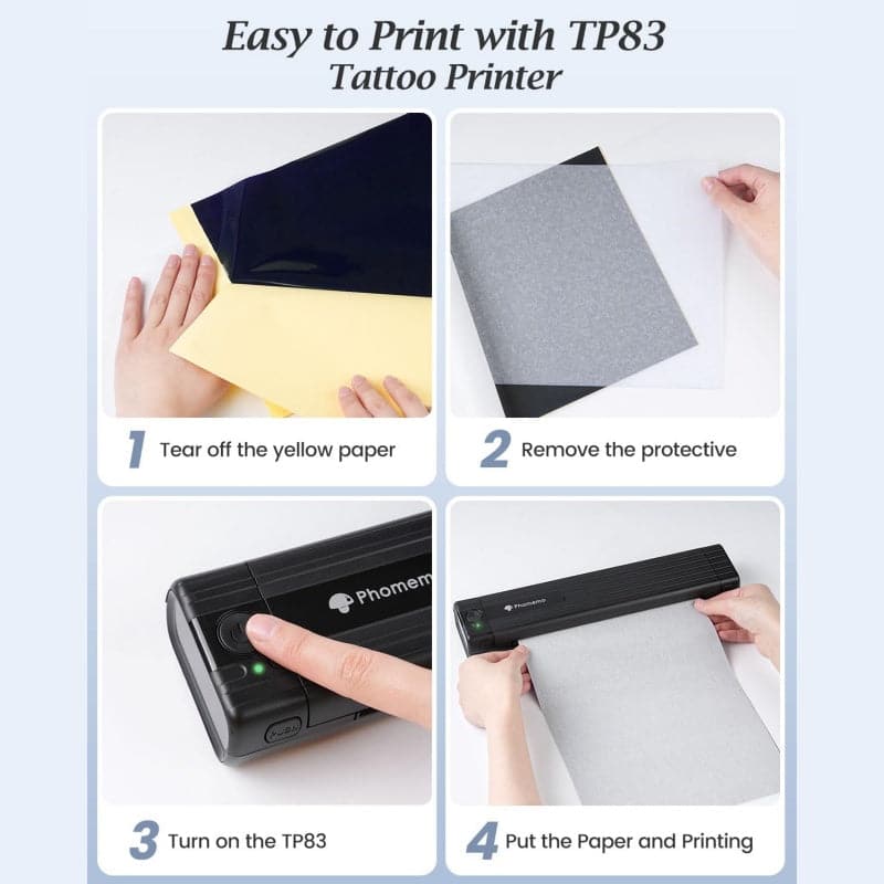 Phomemo TP83 Wireless Tattoo Stencil Printer - Image 7