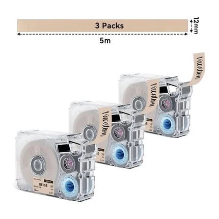 Phomemo 12mmx5m Navy&Pink&Beige Ribbon Label Tapes for P15/A30 - Image 10