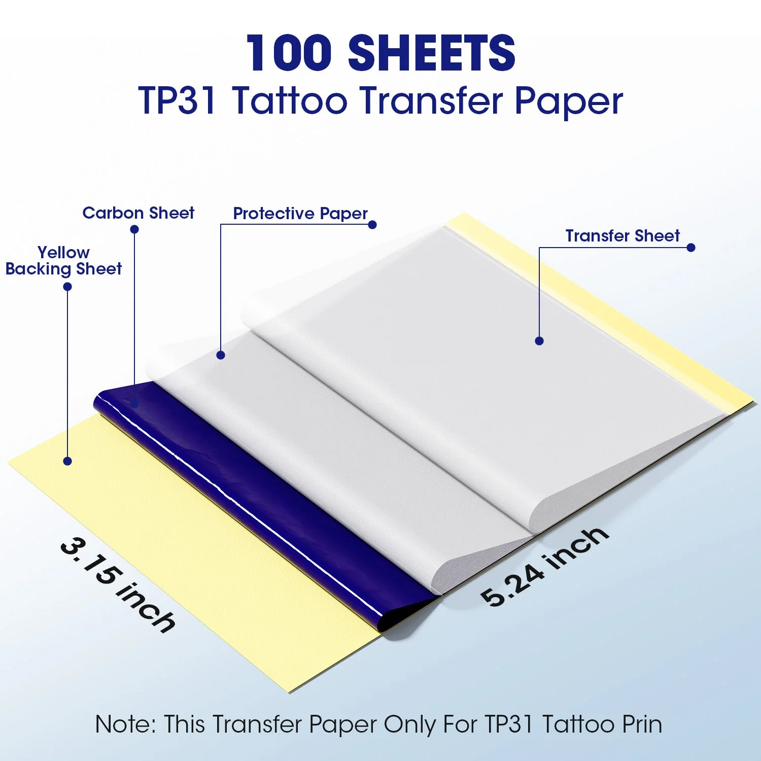 Phomemo Tattoo Transfer Paper For TP31 Tattoo Printer - Image 4