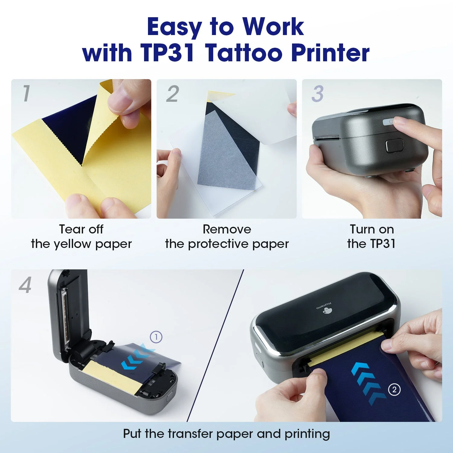 Phomemo Tattoo Transfer Paper For TP31 Tattoo Printer - Image 5