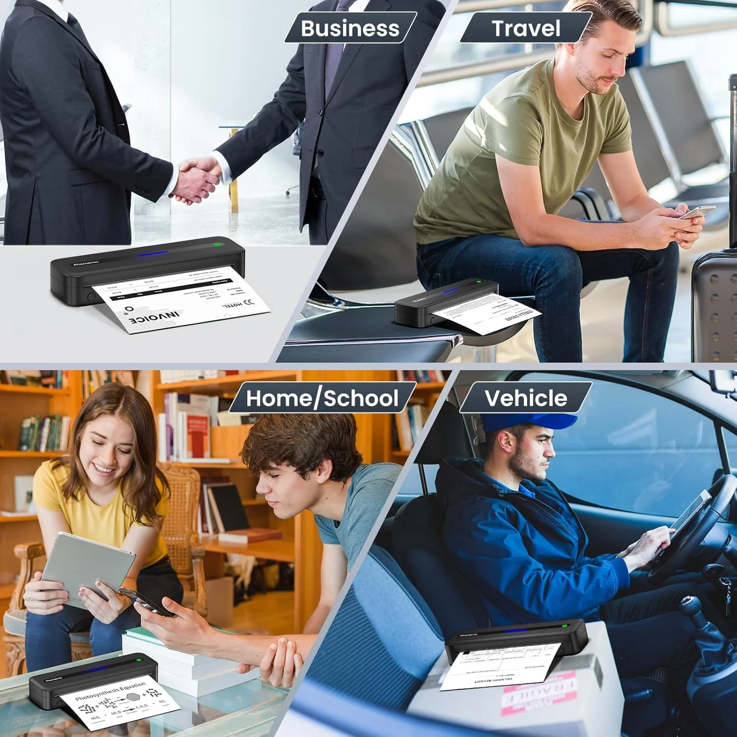 [US Only] Phomemo M832 Portable Direct Thermal Printer Bundle with Phomemo Case & 4 Paper Rolls - Image 7